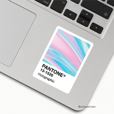 Pantone Holographic Sticker – Nufsed Sticker