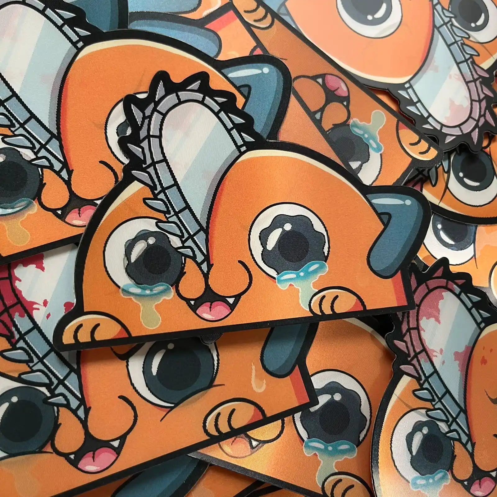 3D Sticker – Pochita Chibi Chainsaw Man (Big Size) - Gambar 3