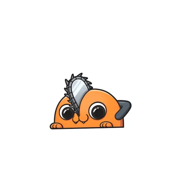 3D Sticker – Pochita Chibi Chainsaw Man (Big Size)