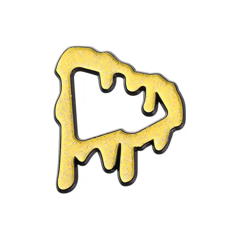 Hat Pin – Drip White Glitter New