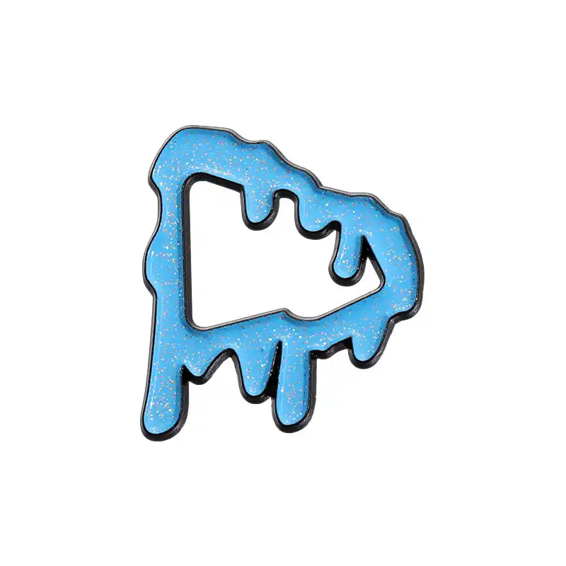 Hat Pin – Drip Blue Glitter New Era