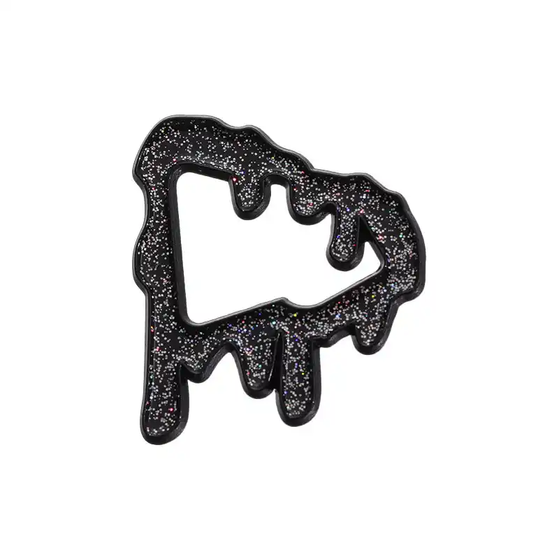 Hat Pin – Drip Black Glitter New Era