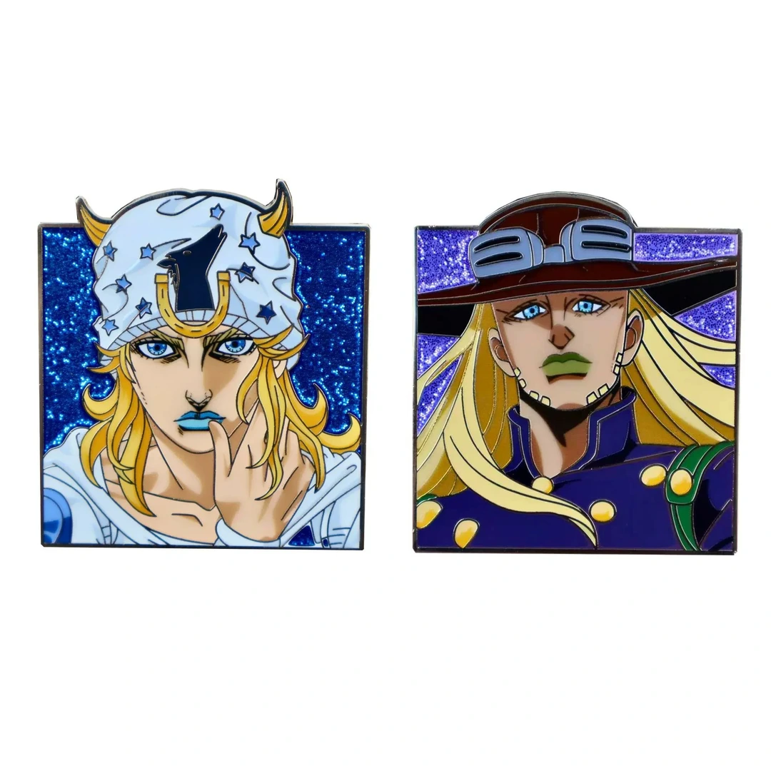 Set Premium Pin – Joestar & Gyro Steel Ball Run Duo